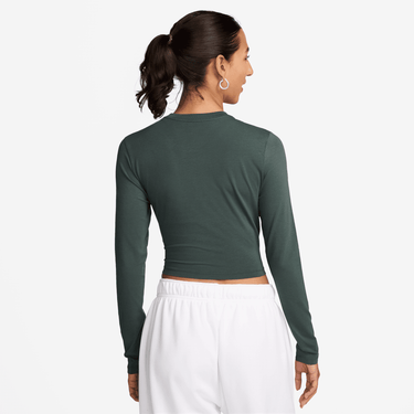 NIKE SPORTSWEAR CHILL KNIT WOMEN'S SLIM LONG-SLEEVE CROPPED TOP