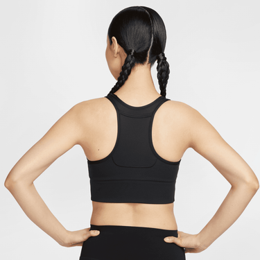 NIKE SWOOSH POCKET WOMEN'S MEDIUM-SUPPORT PADDED LONGLINE SPORTS BRA