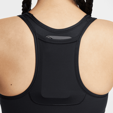 NIKE SWOOSH POCKET WOMEN'S MEDIUM-SUPPORT PADDED LONGLINE SPORTS BRA