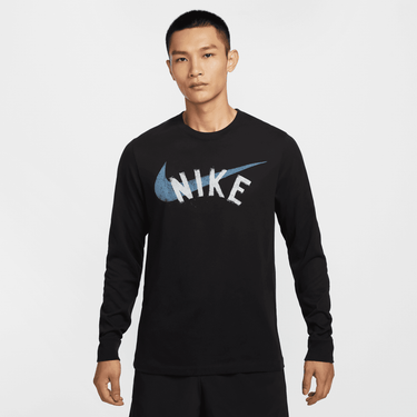 NIKE MEN'S DRI-FIT LONG-SLEEVE FITNESS T-SHIRT