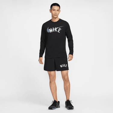 NIKE MEN'S DRI-FIT LONG-SLEEVE FITNESS T-SHIRT