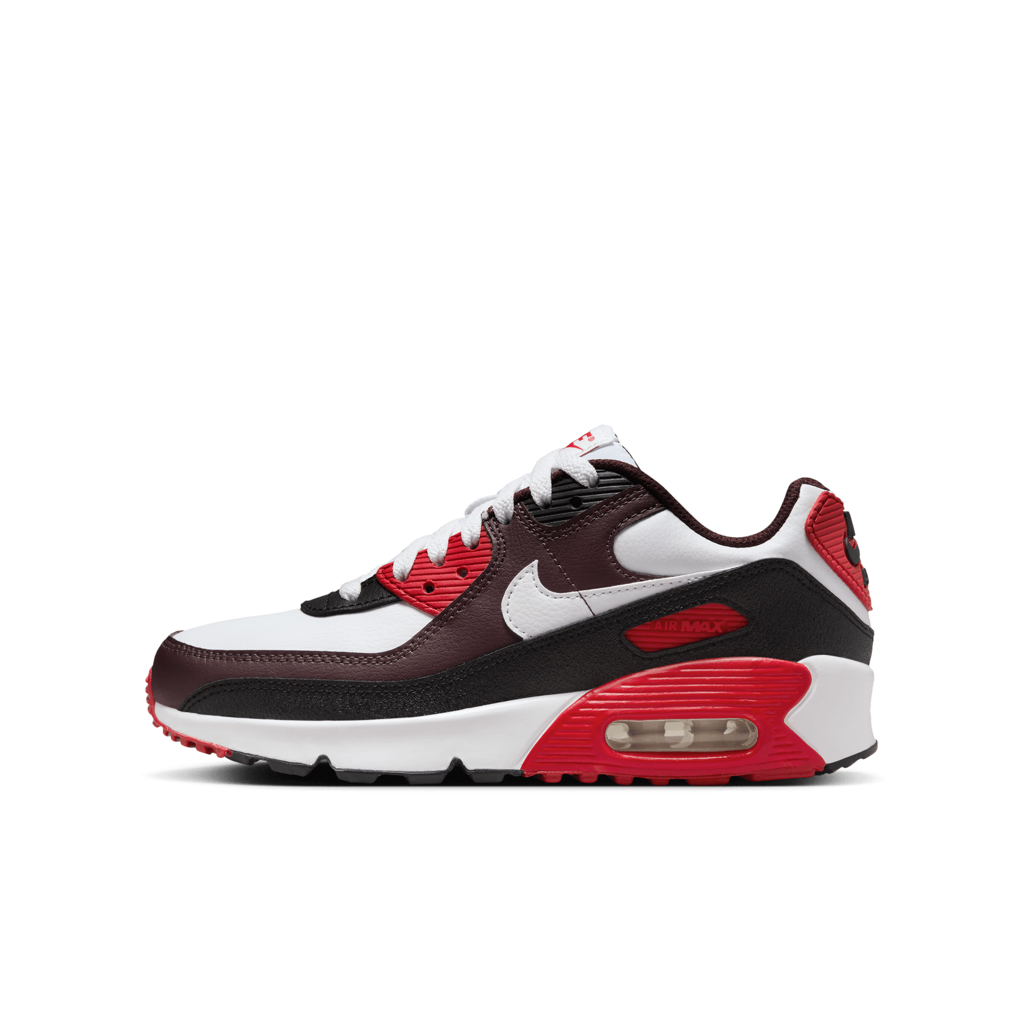 NIKE AIR MAX 90 BIG KIDS' SHOES BURGUNDY CRUSH/WHITE-BLACK – Park Outlet Ph