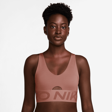 NIKE PRO INDY PLUNGE WOMEN'S MEDIUM-SUPPORT PADDED SPORTS BRA