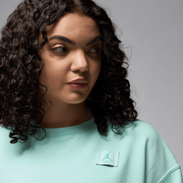 JORDAN FLIGHT FLEECE WOMEN'S FRENCH TERRY CREW-NECK SWEATSHIRT