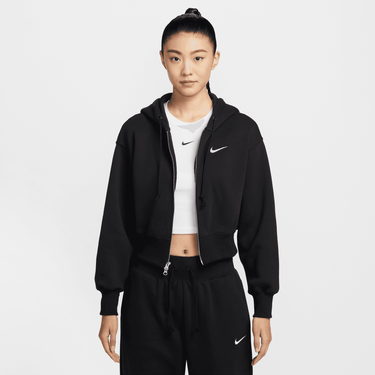 NIKE SPORTSWEAR PHOENIX FLEECE WOMEN'S LOOSE CROPPED FULL-ZIP HOODIE