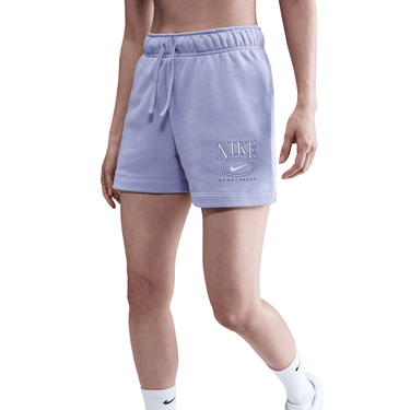 NIKE SPORTSWEAR CLUB FLEECE WOMEN'S MID-RISE 4" GRAPHIC SHORTS