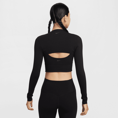 NIKE ZENVY WOMEN'S DRI-FIT LONG-SLEEVE SHRUG TOP