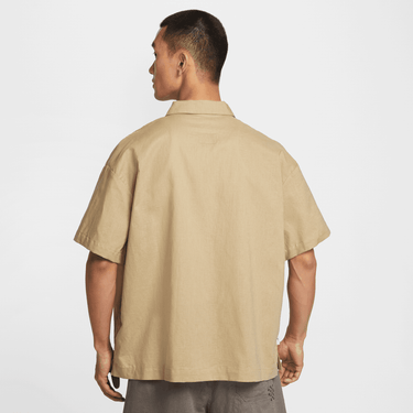 NIKE LIFE MEN'S LINEN SHORT-SLEEVE BUTTON DOWN