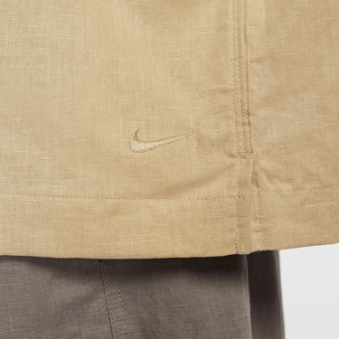 NIKE LIFE MEN'S LINEN SHORT-SLEEVE BUTTON DOWN
