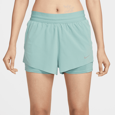 NIKE SWIFT WOMEN'S DRI-FIT MID-RISE 2-IN-1 RUNNING SHORTS