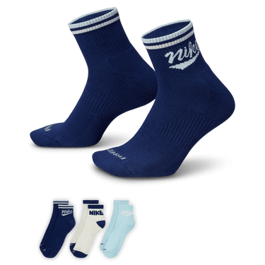 NIKE EVERYDAY PLUS ANKLE SOCKS (3 PAIRS)