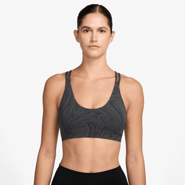 NIKE ZENVY WOMEN'S LIGHT-SUPPORT PADDED PRINTED SPORTS BRA