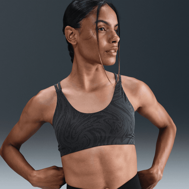 NIKE ZENVY WOMEN'S LIGHT-SUPPORT PADDED PRINTED SPORTS BRA