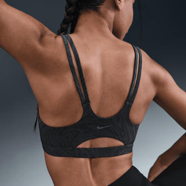 NIKE ZENVY WOMEN'S LIGHT-SUPPORT PADDED PRINTED SPORTS BRA