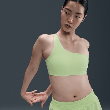 NIKE ZENVY ASYMMETRICAL WOMEN'S LIGHT-SUPPORT PADDED SPORTS BRA