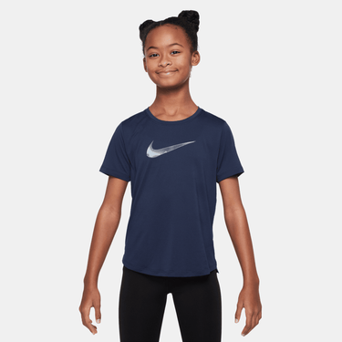 NIKE ONE CLASSIC GIRLS' SHORT-SLEEVE TOP