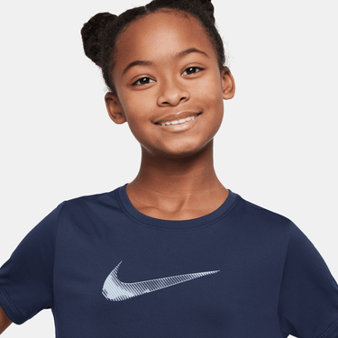 NIKE ONE CLASSIC GIRLS' SHORT-SLEEVE TOP