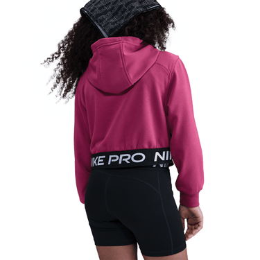 NIKE PRO FLEECE BIG KIDS' (GIRLS') DRI-FIT FULL-ZIP HOODIE