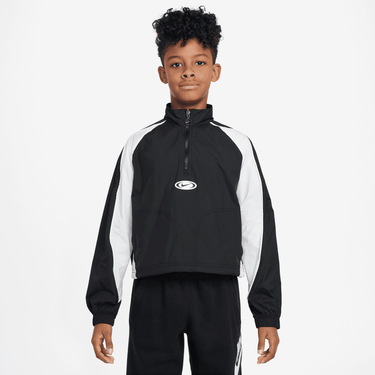 NIKE SPORTSWEAR GIRLS' 1/4-ZIP TRACK JACKET