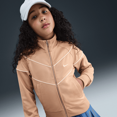 NIKE SPORTSWEAR BIG KIDS' (GIRLS') KNIT TRACK JACKE T