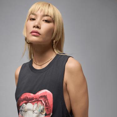 JORDAN FLIGHT WOMEN'S SLEEVELESS GRAPHIC T-SHIRT