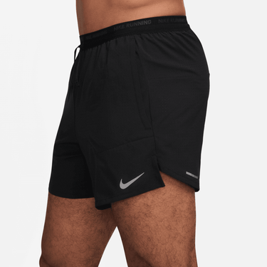 NIKE STRIDE MEN'S DRI-FIT 5" BRIEF-LINED PERFORATED RUNNING SHORTS