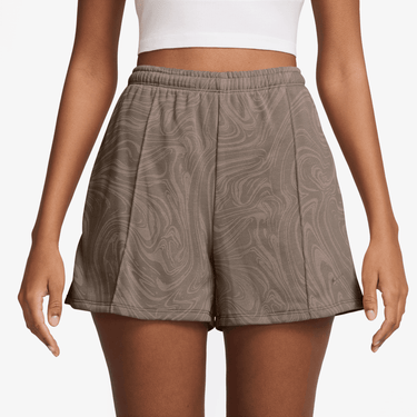 NIKE SPORTSWEAR CHILL TERRY WOMEN'S MID-RISE FRENCH PRINTED SHORTS