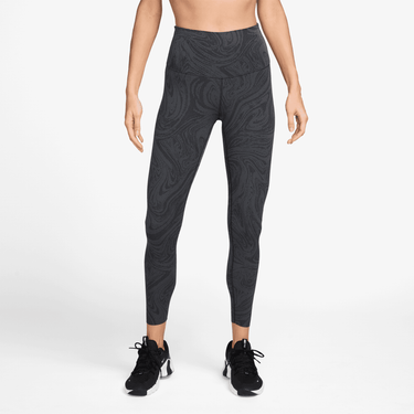 NIKE ZENVY WOMEN'S GENTLE-SUPPORT HIGH-WAISTED 7/8 PRINTED LEGGINGS