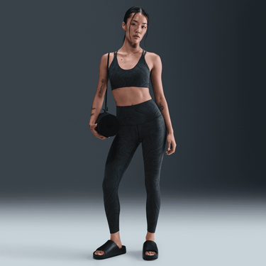 NIKE ZENVY WOMEN'S GENTLE-SUPPORT HIGH-WAISTED 7/8 PRINTED LEGGINGS