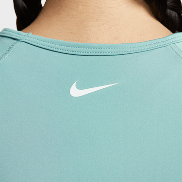 NIKE PRO WOMEN'S DRI-FIT SHORT-SLEEVE CROPPED GRAPHIC TOP