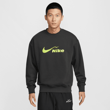 NIKE TRACK CLUB MEN'S DRI-FIT RUNNING FLEECE CREW-NECK SWEATSHIRT