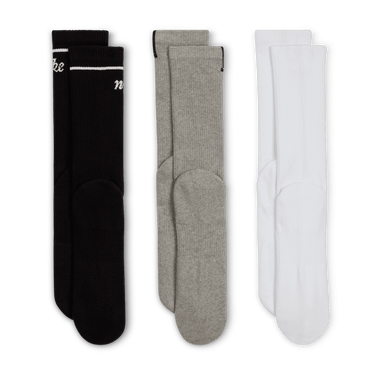 NIKE EVERYDAY PLUS CUSHIONED CREW SOCKS (3 PAIRS)