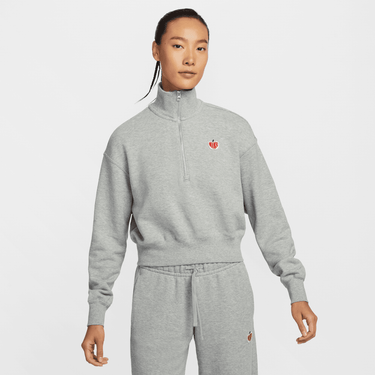 NIKE SPORTSWEAR PHOENIX FLEECE WOMEN'S 1/4-ZIP CROPPED SWEATSHIRT