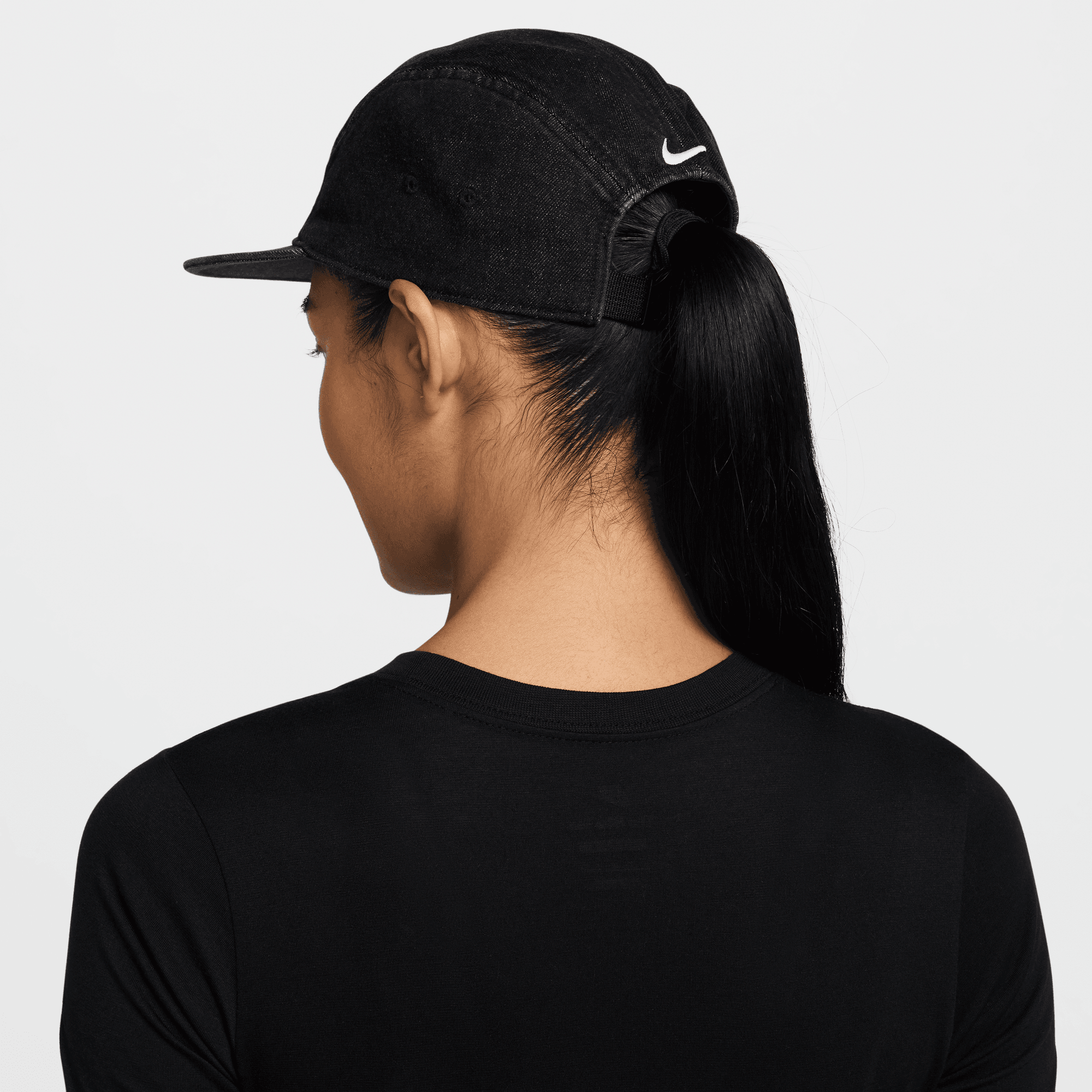 NIKE FLY UNSTRUCTURED DENIM CAP BLACK/BLACK/WHITE – Park