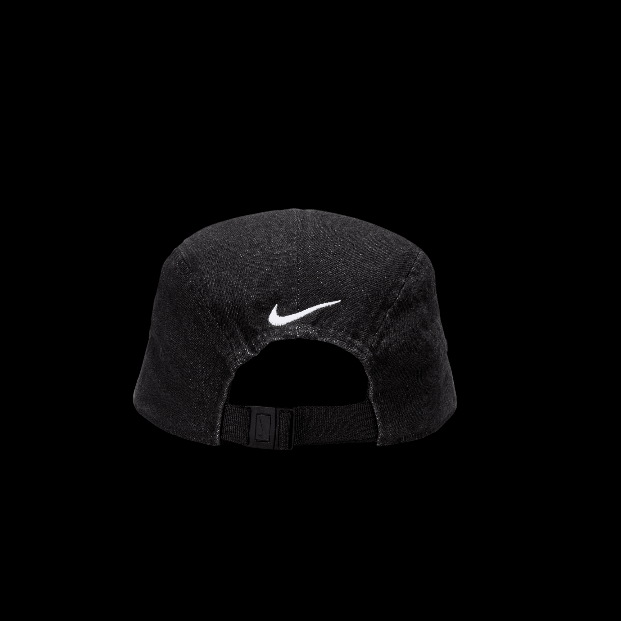 NIKE FLY UNSTRUCTURED DENIM CAP BLACK/BLACK/WHITE – Park