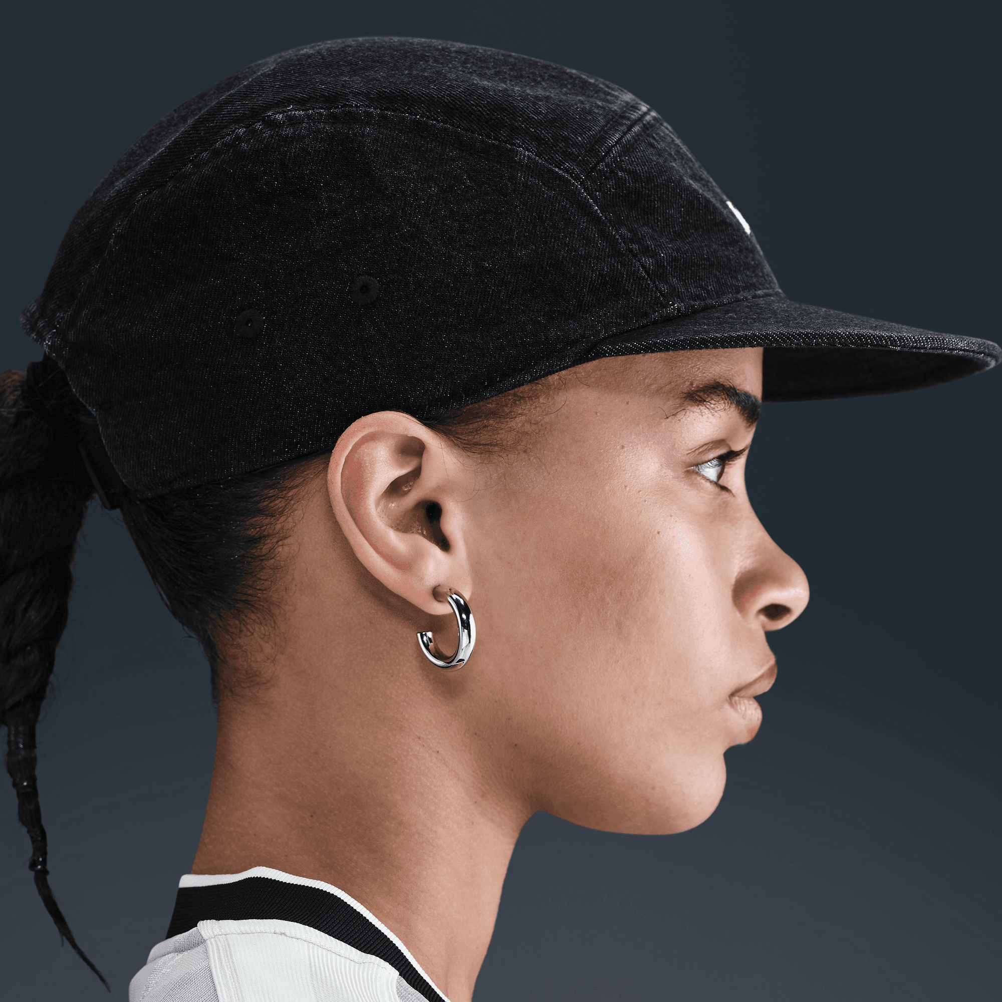 ■Nike■ Fly Unstructured Denim Cap Black White IB2345010 IB NIKE FLY UNSTRUCTURED DENIM CAP BLACK/BLACK/WHITE – Park