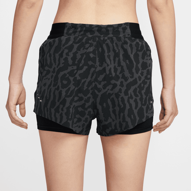 NIKE SWIFT WOMEN'S DRI-FIT MID-RISE 2-IN-1 PRINTED RUNNING SHORT S