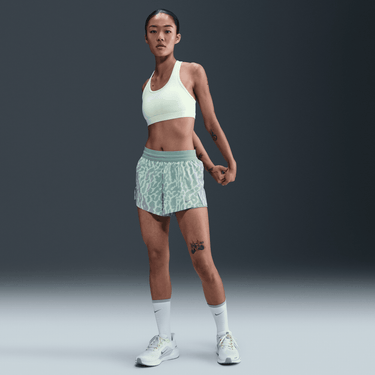 NIKE SWIFT WOMEN'S DRI-FIT MID-RISE 2-IN-1 PRINTED RUNNING SHORTS