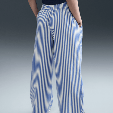 NIKE SPORTSWEAR CHILL POPLIN WOMEN'S MID-RISE LOOSE STRIPED PANTS