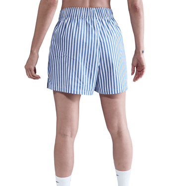 NIKE SPORTSWEAR CHILL POPLIN WOMEN'S MID-RISE LOOSE STRIPED SHORTS