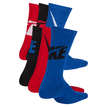 NIKE EVERYDAY KIDS' CUSHIONED CREW SOCKS (6 PAIRS)