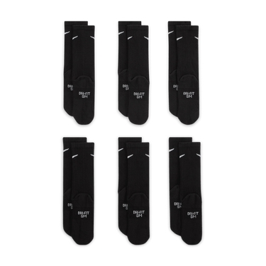 NIKE EVERYDAY KIDS' CUSHIONED CREW SOCKS (6 PAIRS)