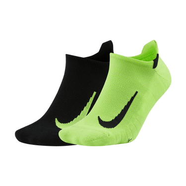 NIKE MULTIPLIER RUNNING NO-SHOW SOCKS (2 PAIRS)