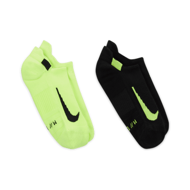 NIKE MULTIPLIER RUNNING NO-SHOW SOCKS (2 PAIRS)