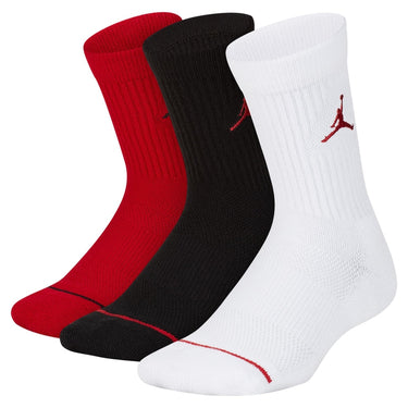 JORDAN BIG KIDS CREW SOCKS (3 PAIRS)