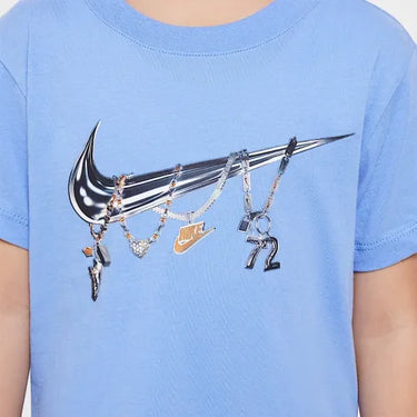 NIKE YOUNG ATHLETE NKG SS TEE SHINE (K/W) BLU