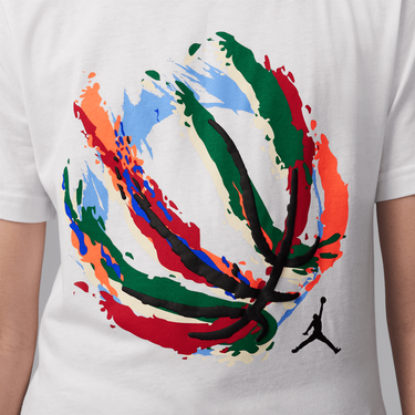 JORDAN BIG KIDS' BBALL FIRE T-SHIRT