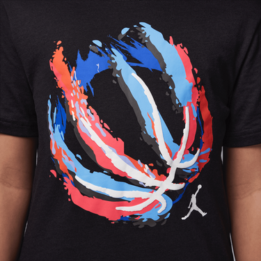JORDAN BIG KIDS' BBALL FIRE T-SHIRT
