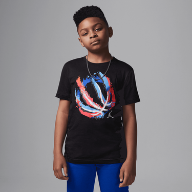 JORDAN BIG KIDS' BBALL FIRE T-SHIRT