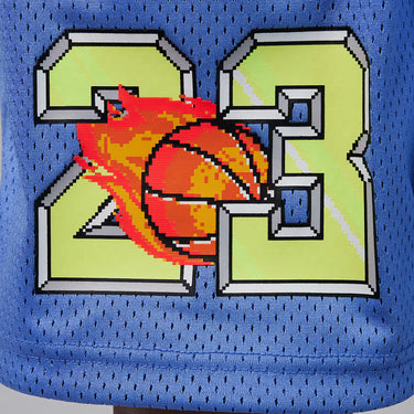 JORDAN CUSTOMIZED AIR BIG KIDS' FLAME SHORTS